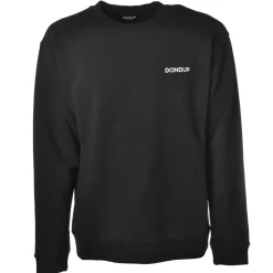 Dondup - Long-Sleeved Crewneck with Logo - Black - Sweatshirt - Luxury Exclusive Collection - Avvenice