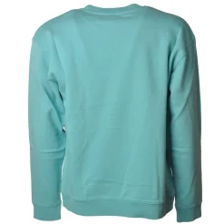 Dondup - Long-Sleeved Crewneck with Logo - Blue Tiffany - Sweatshirt - Luxury Exclusive Collection - Avvenice