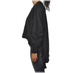 Dondup - Long-Sleeved Oversize Crewneck - Black - Sweatshirt - Luxury Exclusive Collection - Avvenice