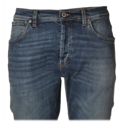 Dondup - Low Crotch Jeans Washed Denim Canvas - Dark Denim - Trousers - Luxury Exclusive Collection - Avvenice