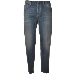 Dondup - Low Crotch Jeans Model Brighton in Denim - Denim Blue - Trousers - Luxury Exclusive Collection - Avvenice