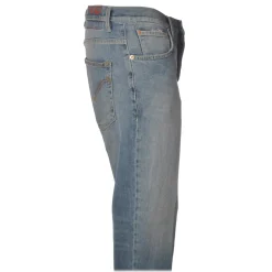 Dondup - Low Crotch Jeans Washed Denim Canvas - Light Denim - Trousers - Luxury Exclusive Collection - Avvenice