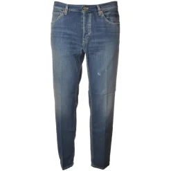 Dondup - Low Crotch Jeans Washed Denim Canvas - Dark Denim - Trousers - Luxury Exclusive Collection - Avvenice