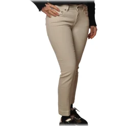 Dondup - Low-Waisted Jeans Model Rose - White - Trousers - Luxury Exclusive Collection - Avvenice