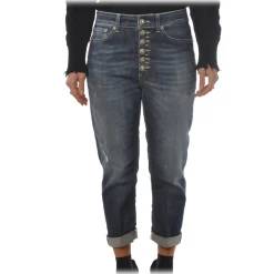 Dondup - Low-Waisted Jeans Model Koons - Blue Denim - Trousers - Luxury Exclusive Collection - Avvenice
