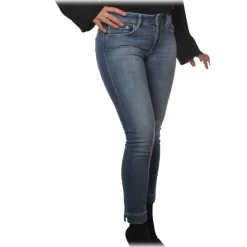 Dondup - Low-Waisted Jeans Rose Model - Dark Denim - Trousers - Luxury Exclusive Collection - Avvenice