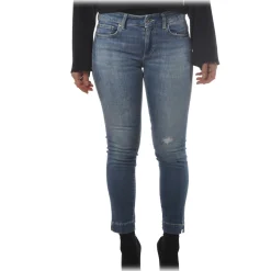 Dondup - Low-Waisted Jeans Rose Model - Dark Denim - Trousers - Luxury Exclusive Collection - Avvenice