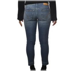 Dondup - Low-Waisted Jeans Rose Model - Dark Denim - Trousers - Luxury Exclusive Collection - Avvenice
