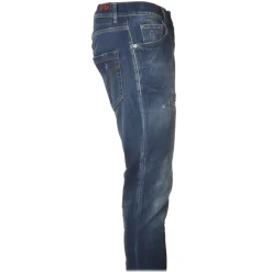 Dondup - Narrow Leg Jeans with Rips - Blue Jeans - Trousers - Luxury Exclusive Collection - Avvenice
