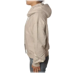 Dondup - Oversize Sweatshirt with Hood - Cream - Sweatshirt - Luxury Exclusive Collection - Avvenice