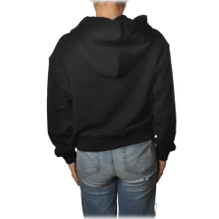 Dondup - Oversize Sweatshirt with Hood - Black - Sweatshirt - Luxury Exclusive Collection - Avvenice
