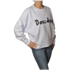 Dondup - Oversized Sweatshirt with Logo - White - Sweatshirt - Luxury Exclusive Collection - Avvenice
