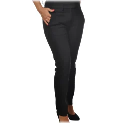 Dondup - Perfect Trousers Made of Stretch Fabric - Black - Trousers - Luxury Exclusive Collection - Avvenice