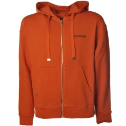 Dondup - Regular Sweatshirt with Hood - Orange - Sweatshirt - Luxury Exclusive Collection - Avvenice
