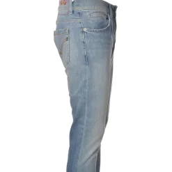 Dondup - Regular-Waisted Jeans Model George - Light Blue - Trousers - Luxury Exclusive Collection - Avvenice