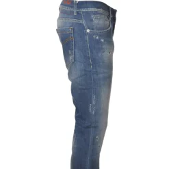 Dondup - Regular-Waisted Jeans Model George - Blue Denim - Trousers - Luxury Exclusive Collection - Avvenice