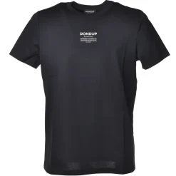 Dondup - Short-Sleeved T-shirt with Contrasting Logo - Blue - T-shirt - Luxury Exclusive Collection - Avvenice