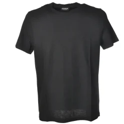 Dondup - Short-Sleeved T-shirt with Metal Logo on One Side - Black - T-shirt - Luxury Exclusive Collection - Avvenice