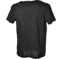 Dondup - Short-Sleeved T-shirt with Metal Logo on One Side - Black - T-shirt - Luxury Exclusive Collection - Avvenice