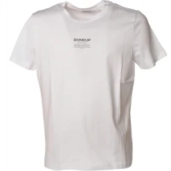 Dondup - Short-Sleeved T-shirt with Contrasting Logo - White - T-shirt - Luxury Exclusive Collection - Avvenice