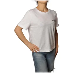 Dondup - Short-Sleeved T-shirt - White - T-shirt - Luxury Exclusive Collection - Avvenice