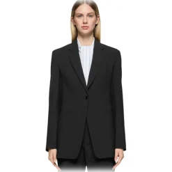 Dondup - Single Breasted One Button Blazer - Black - Jacket - Luxury Exclusive Collection - Avvenice