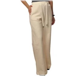 Dondup - Sporty Model Made of Fleece Cotton - Cream - Trousers - Luxury Exclusive Collection - Avvenice