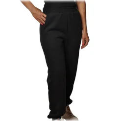 Dondup - Sporty Model with Elastic Waistband - Black - Trousers - Luxury Exclusive Collection - Avvenice