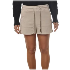 Dondup - Sporty Shorts with Elastic - White - Trousers - Luxury Exclusive Collection - Avvenice