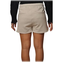 Dondup - Sporty Shorts with Elastic - White - Trousers - Luxury Exclusive Collection - Avvenice