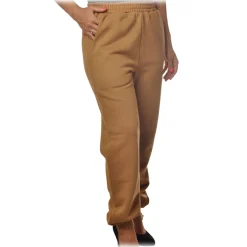 Dondup - Sporty Trousers with Logo on One Side - Sand - Trousers - Luxury Exclusive Collection - Avvenice