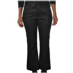 Dondup - Spotted Pattern Trousers - Black - Trousers - Luxury Exclusive Collection - Avvenice