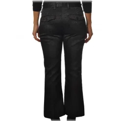 Dondup - Spotted Pattern Trousers - Black - Trousers - Luxury Exclusive Collection - Avvenice