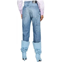 Dondup - Straight Carrot Fit Jeans - Blue - Trousers - Luxury Exclusive Collection - Avvenice