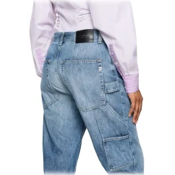 Dondup - Straight Carrot Fit Jeans - Blue - Trousers - Luxury Exclusive Collection - Avvenice