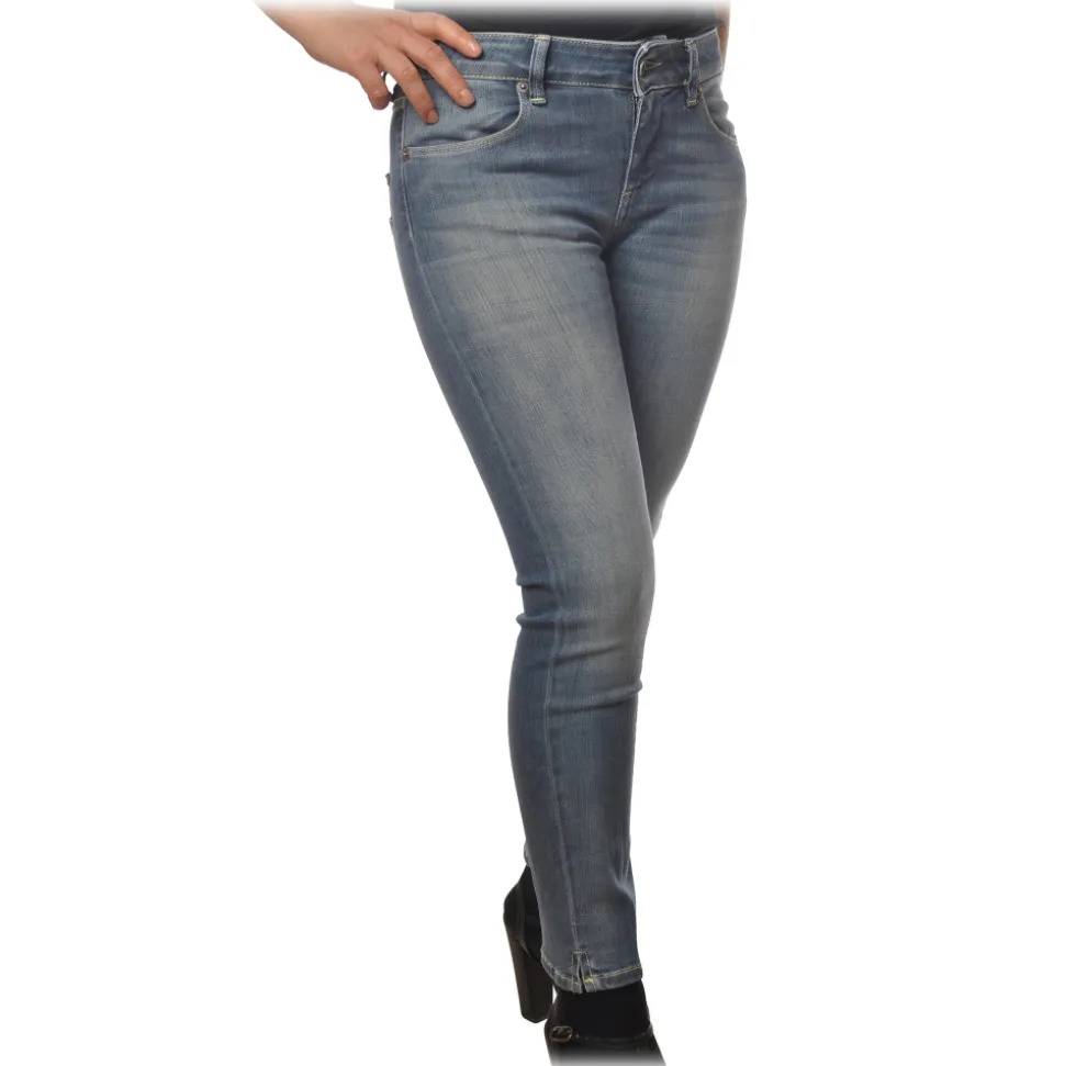 Dondup - Straight Leg Jeans Five Pockets - Denim - Trousers - Luxury Exclusive Collection - Avvenice