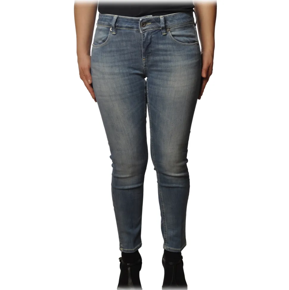 Dondup - Straight Leg Jeans Five Pockets - Denim - Trousers - Luxury Exclusive Collection - Avvenice