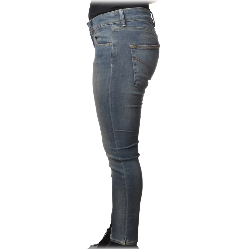 Dondup - Straight Leg Jeans Five Pockets - Denim - Trousers - Luxury Exclusive Collection - Avvenice