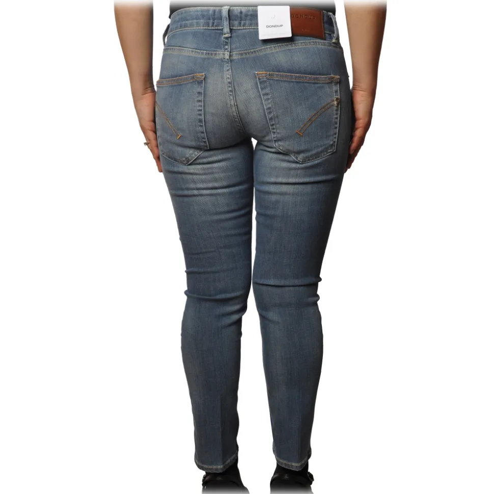 Dondup - Straight Leg Jeans Five Pockets - Denim - Trousers - Luxury Exclusive Collection - Avvenice