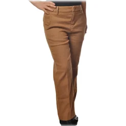 Dondup - Straight Leg Trousers with Strap - Beige - Trousers - Luxury Exclusive Collection - Avvenice