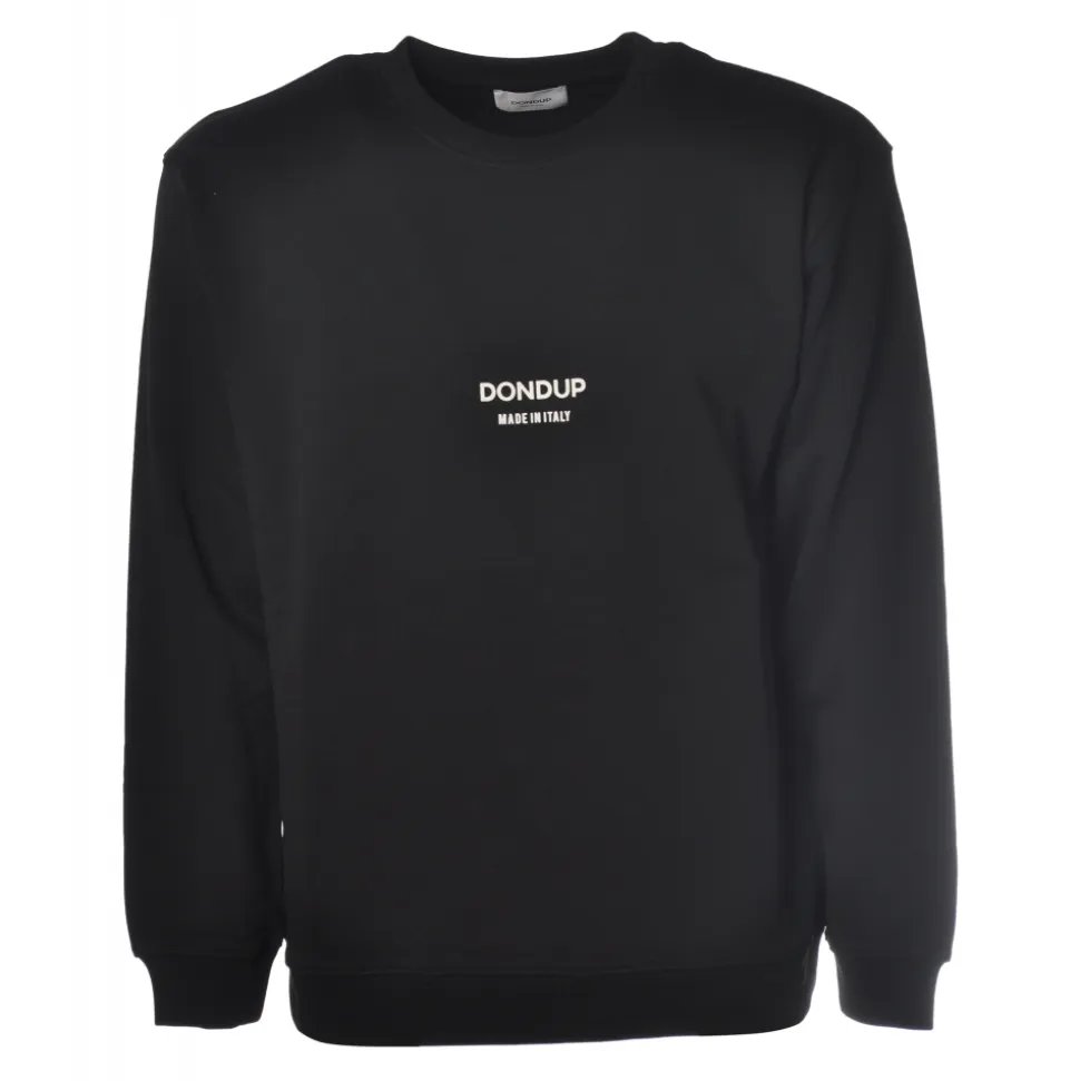 Dondup - Sweatshirt with Dondup Print - Black - Sweatshirt - Luxury Exclusive Collection - Avvenice