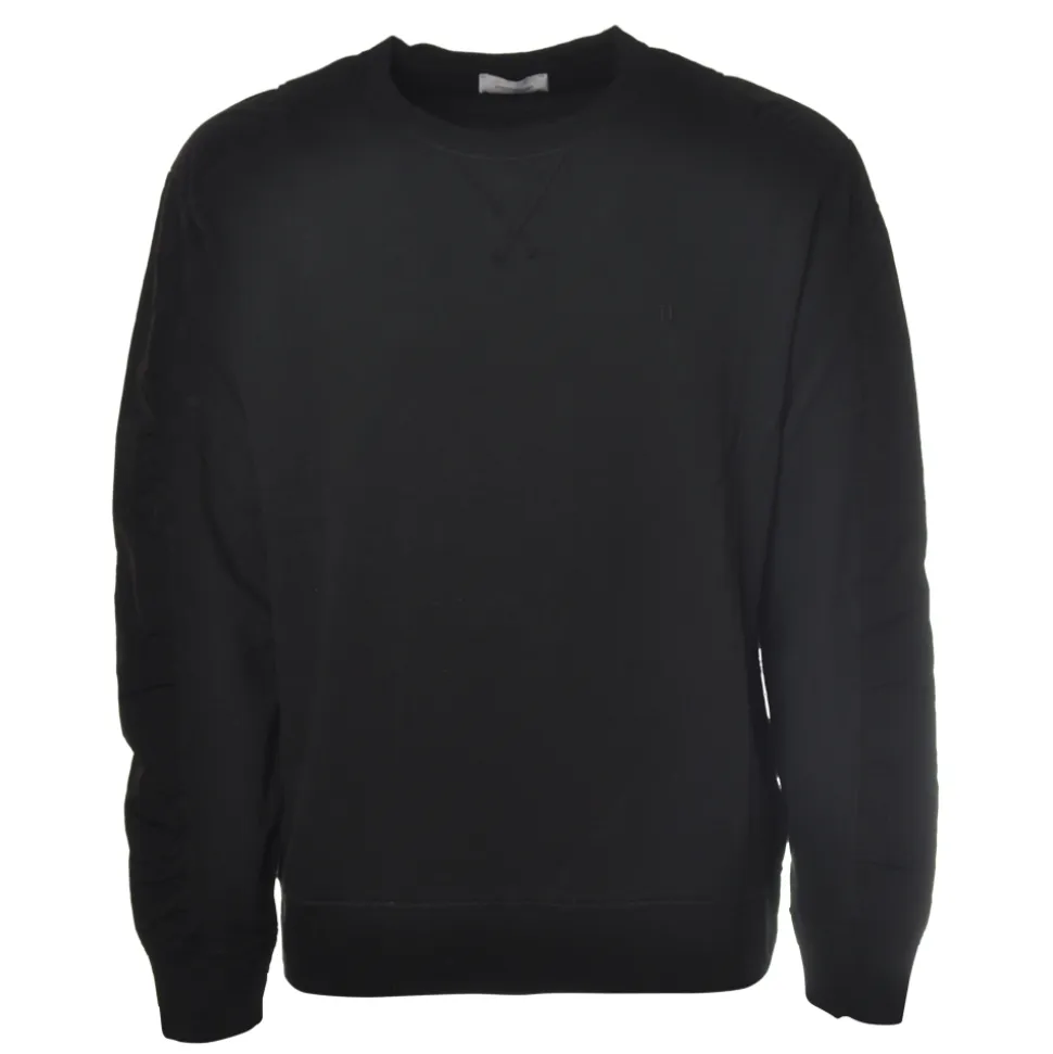 Dondup - Sweatshirt with Logo and Nylon Inserts - Black - Sweatshirt - Luxury Exclusive Collection - Avvenice