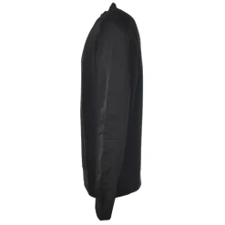 Dondup - Sweatshirt with Logo and Nylon Inserts - Black - Sweatshirt - Luxury Exclusive Collection - Avvenice