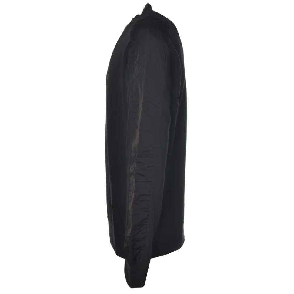 Dondup - Sweatshirt with Logo and Nylon Inserts - Black - Sweatshirt - Luxury Exclusive Collection - Avvenice