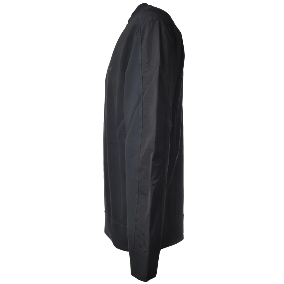 Dondup - Sweatshirt with Logo and Nylon Inserts - Blue - Sweatshirt - Luxury Exclusive Collection - Avvenice