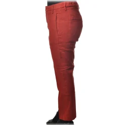 Dondup - Tapered Leg Trousers with Strap - Red - Trousers - Luxury Exclusive Collection - Avvenice