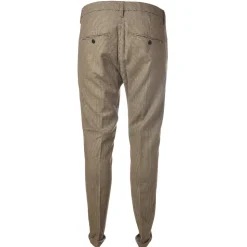 Dondup - Trousers Gaubert Model in Piedepull Pattern - Beige - Trousers - Luxury Exclusive Collection - Avvenice