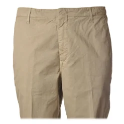 Dondup - Trousers in Faded Cotton - Beige - Trousers - Luxury Exclusive Collection - Avvenice