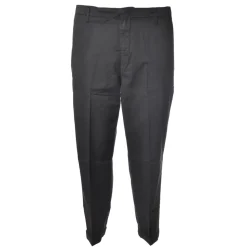 Dondup - Trousers in Faded Cotton - Grey - Trousers - Luxury Exclusive Collection - Avvenice