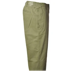 Dondup - Trousers in Faded Cotton - Green - Trousers - Luxury Exclusive Collection - Avvenice